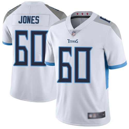 Tennessee Titans Limited White Men Ben Jones Road Jersey NFL Football #60 Vapor Untouchable->women nfl jersey->Women Jersey